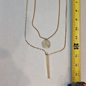 Elegant Gold Layered Necklace Set